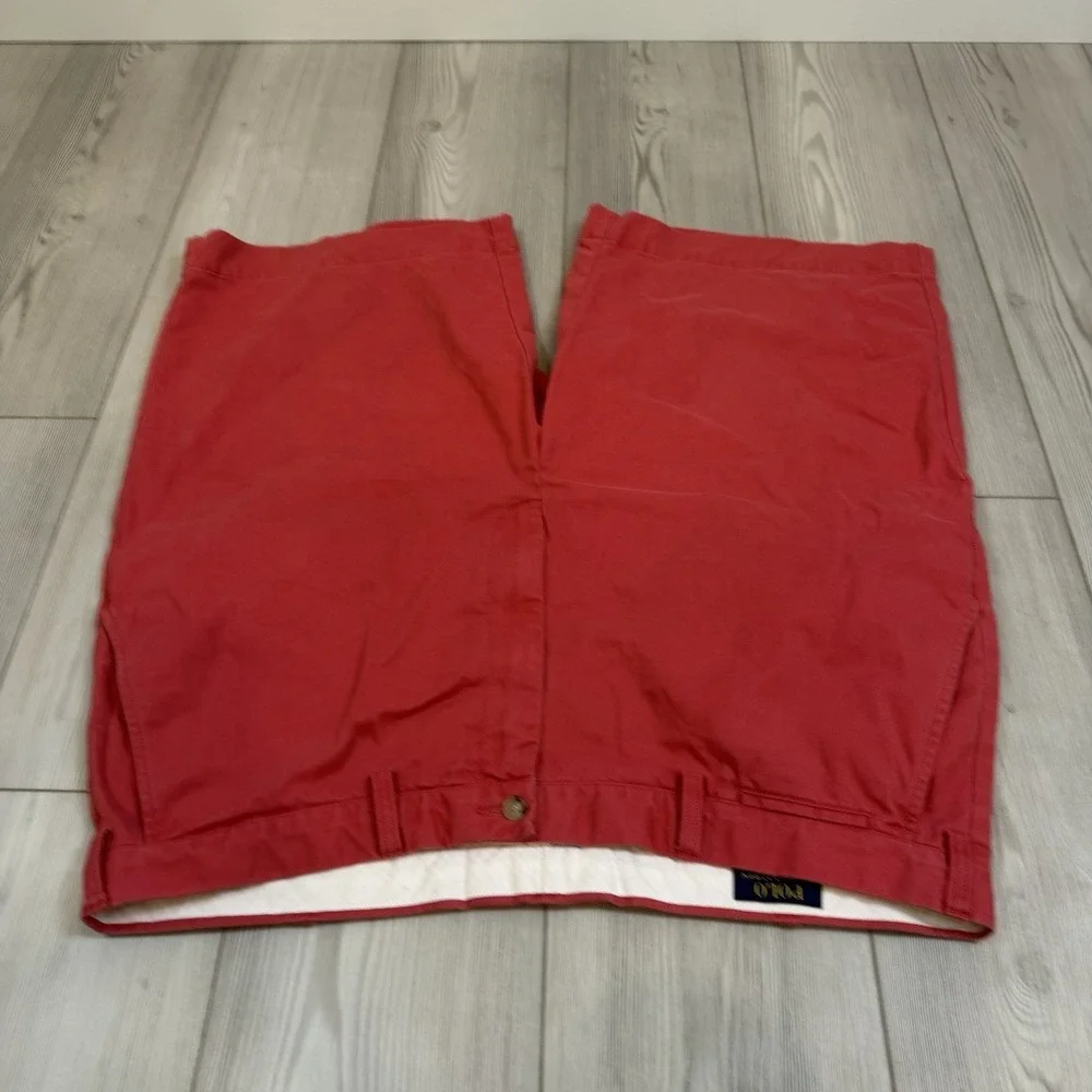 Polo‎ Ralph Lauren 44T/42L Chino Shorts Red Cotton Pockets